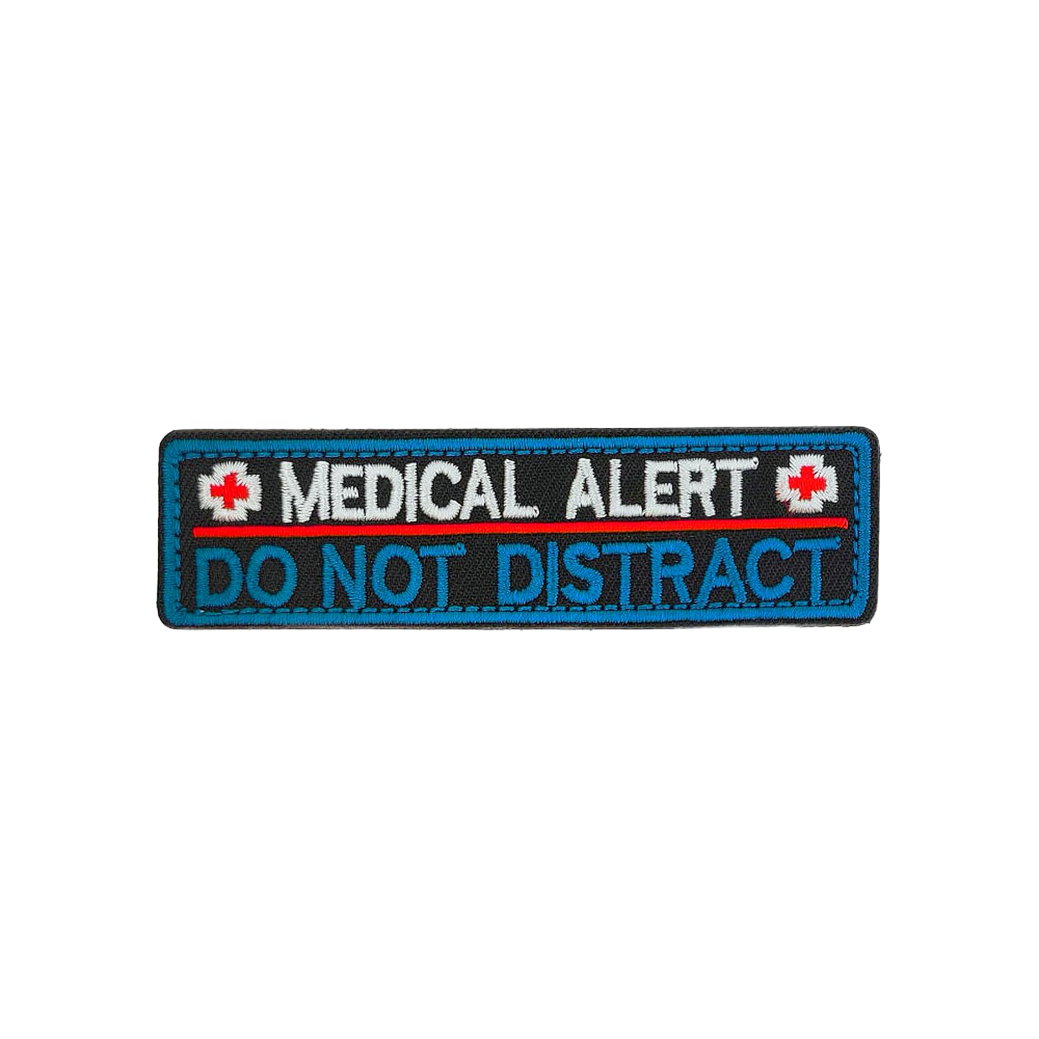 Service Dog EMS Medic Hook & Loop Patch – Embroidered Star Of Life Vest/Harness Emblem - View #8
