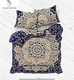 Sobre espuma, algodón, ganesham- indio Mandala Hippie Tapiz Reina doona cubierta, manta mantas, sábana de cama de manta, dormitorio colcha, Mandala, indio Mandala funda de edredón juego, Cama de Bohemia