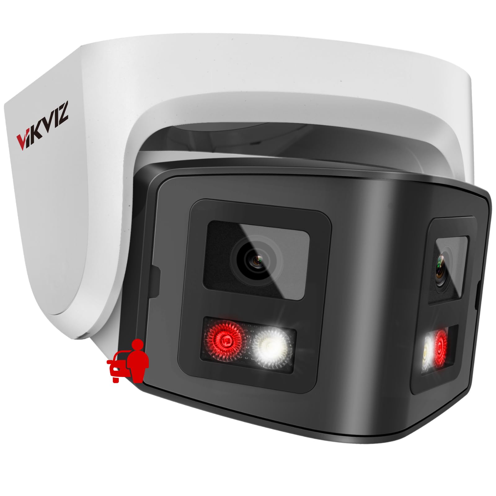 VIKVIZ 4MP Dual Lens PoE Camera