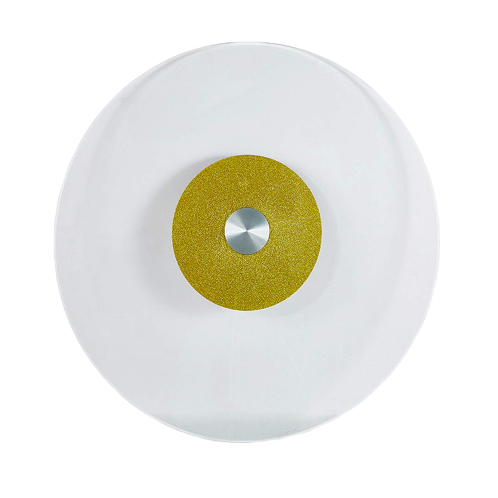 Plateau tournant en verre trempé 60cm, plateau de service rond lazy susan