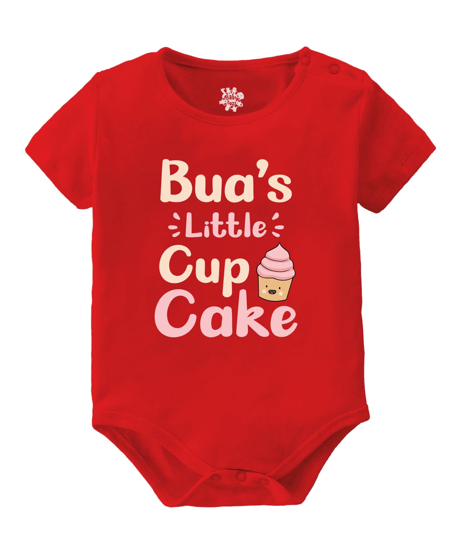 Bua's Little Cup Cake - Baby Clothes | Cotton Romper Dress | Onesie | 0-3, 3-6, 6-12 Months
