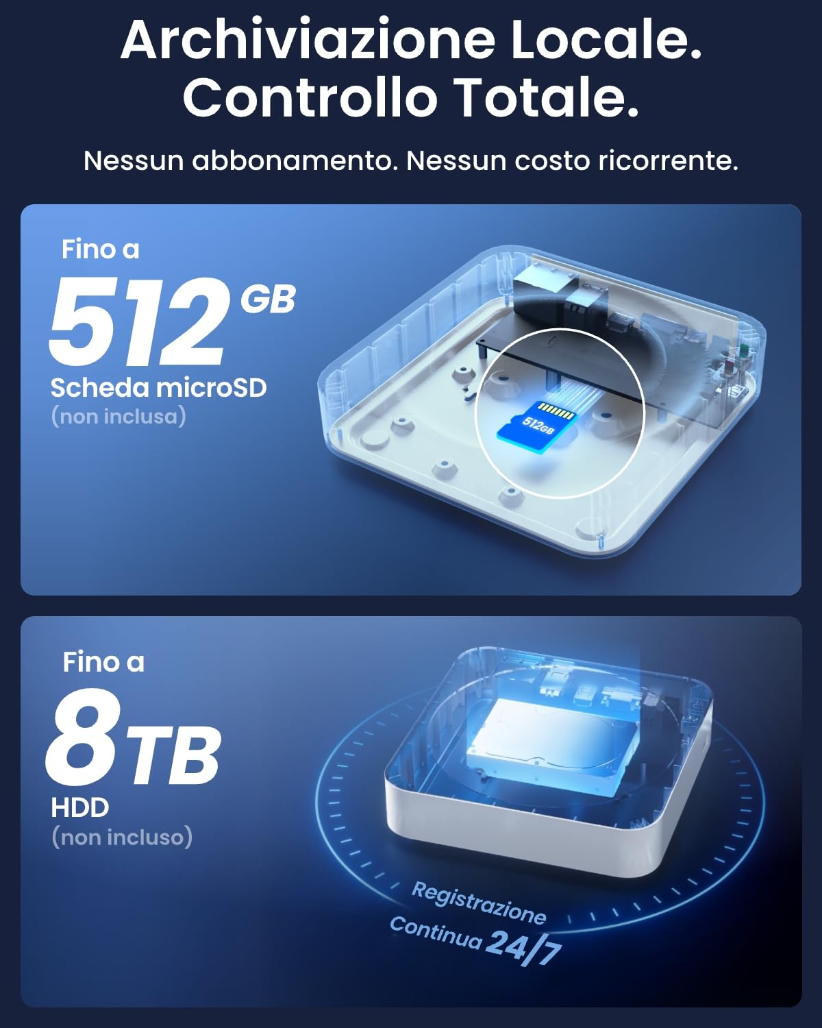 Reolink PoE Kamera außen RLC-520A-B*4 mit 4-Kanal NVR, 256GB Micro SD Karte