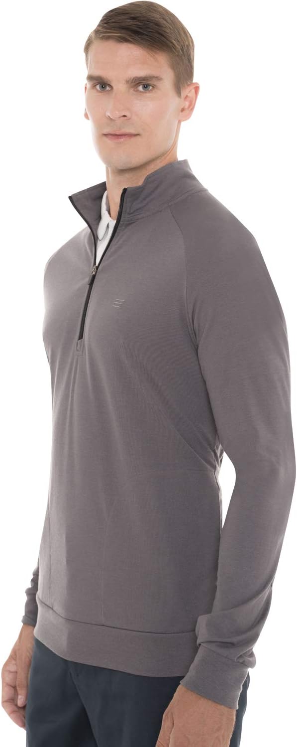 Three Sixty Six Mens Lightweight Dry Fit Pullover - Long Sleeve Half Zip Golf Jacket for Men - Image 3