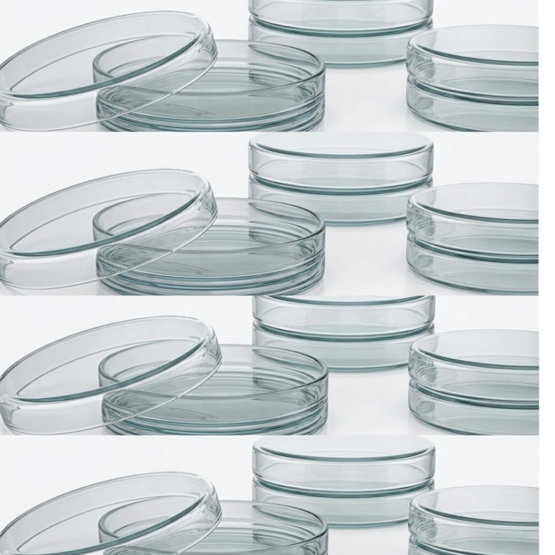 S-Line Glass Petri Dish 100mm | Borosilicate Laboratory Culture Dish | Autoclavable, Reusable, Microbiology & Laboratory Culture Dish-picture-14