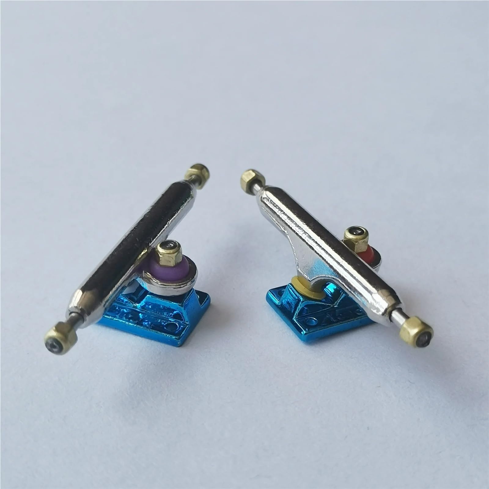 Mini skateboard professionnel standard 34 mm (bleu)