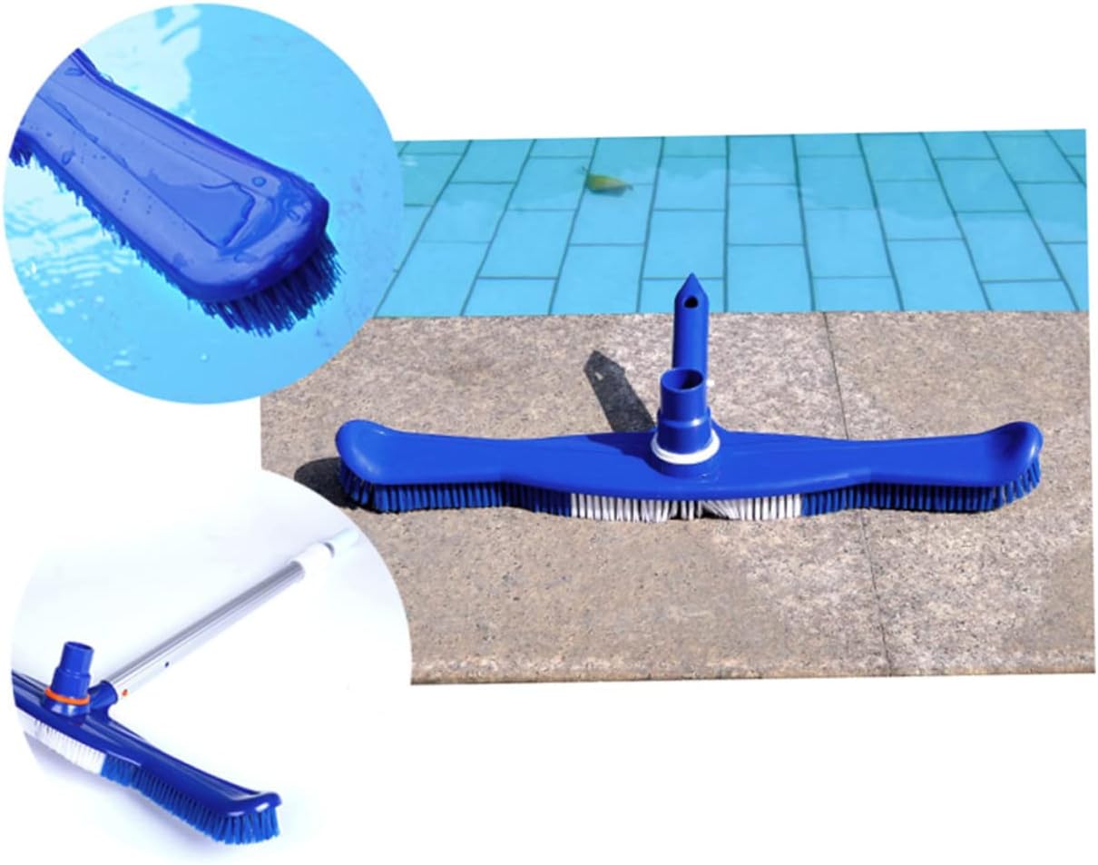 LIOOBO 20 Swimming Pool Brush Stiff Bristles Heavy Duty Pool Brush for Walls Floors