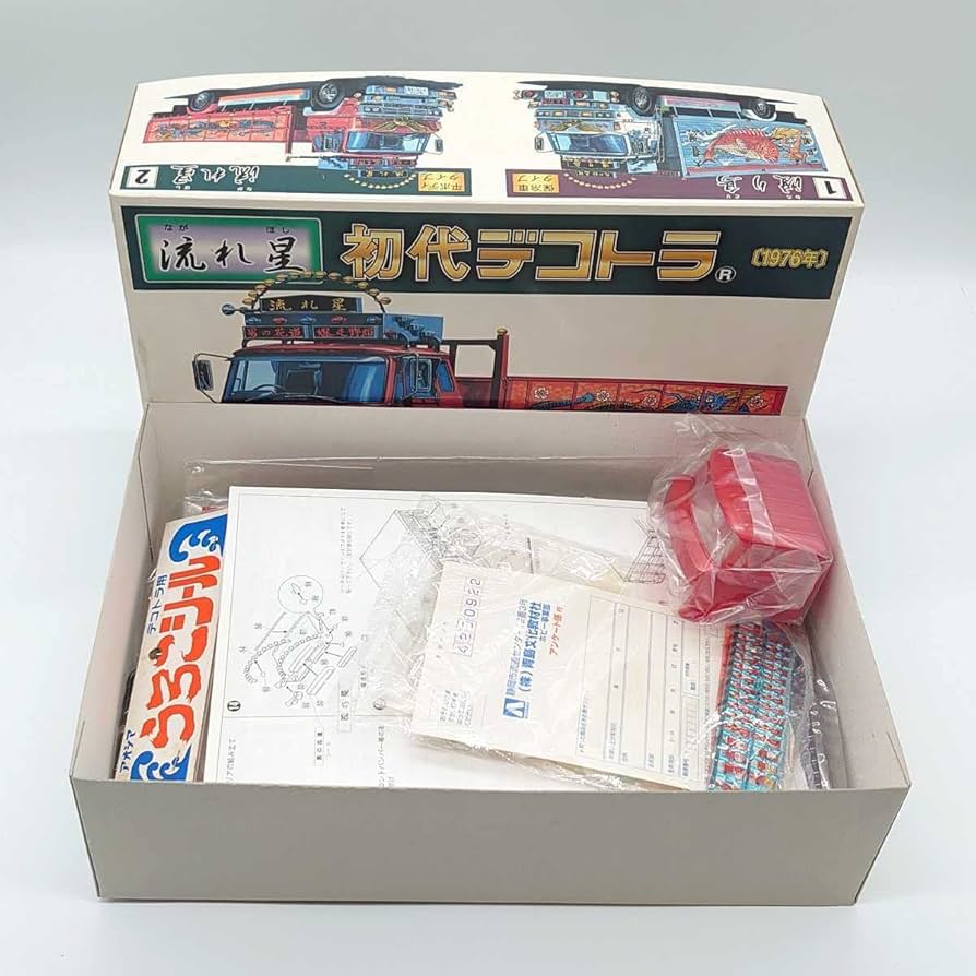 初代I メタリックデコトラ流れ星 未組立 1/32 Yahoo!オークション - アオシマ 1/32 初代 メタリックデコトラ