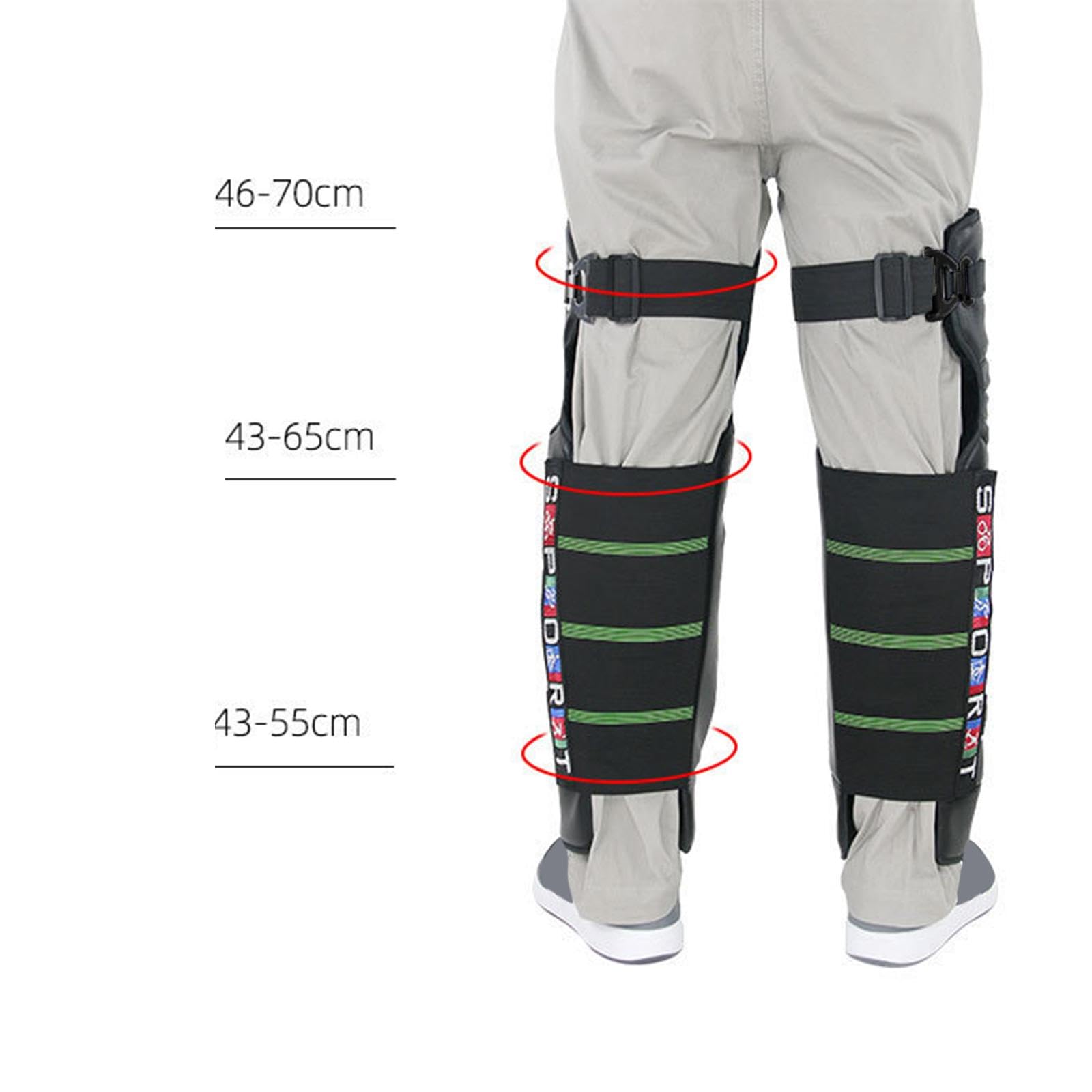 Genouillères Multifonctionnelles et Ergonomiques pour Le Cyclisme, l'escalade et Le Snowboard, Boucle PP