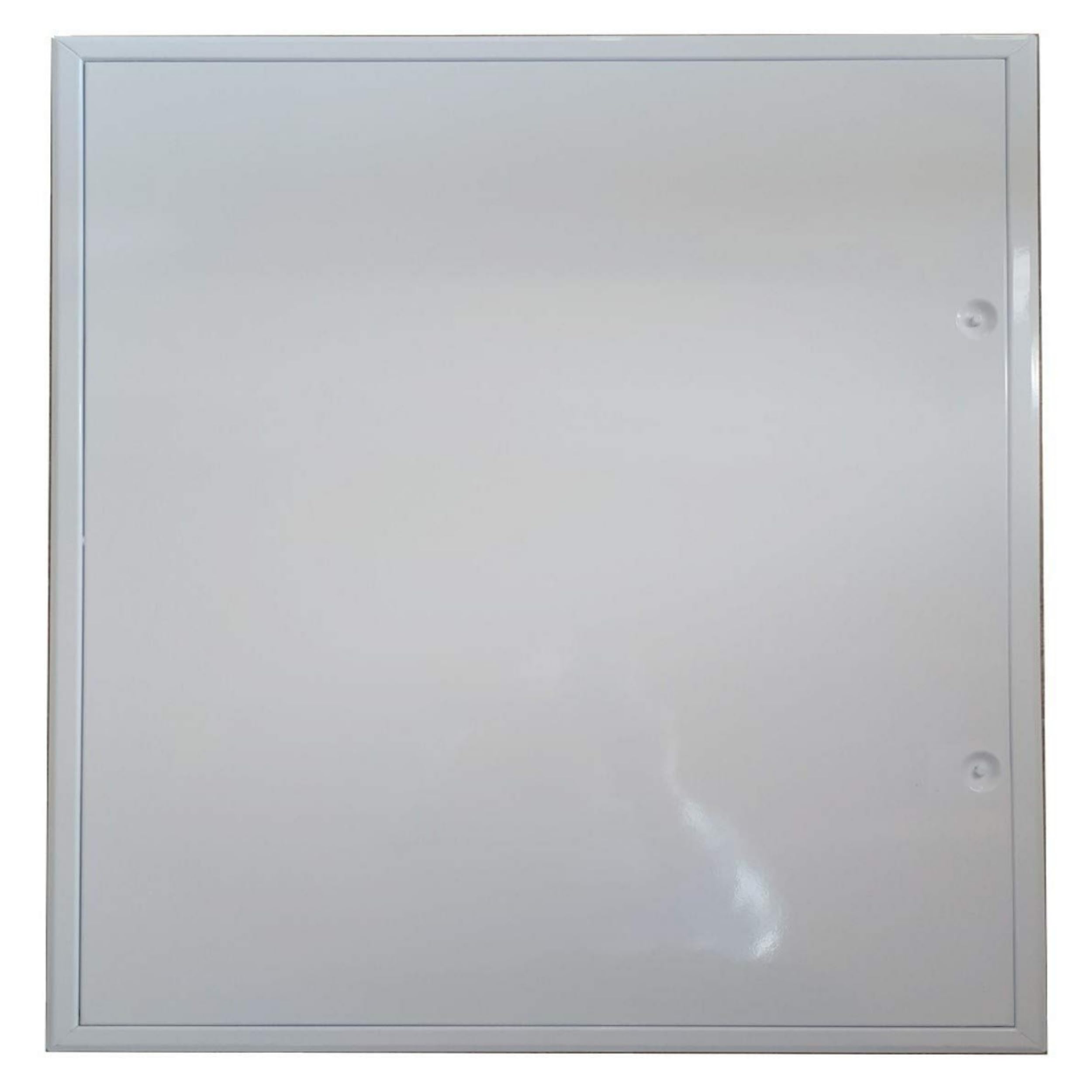 Trappe de visite laquée blanc "The White Edition" avec serrure batteuse à clé carrée 700 x 700 mm pour un montage au mur ou au plafond