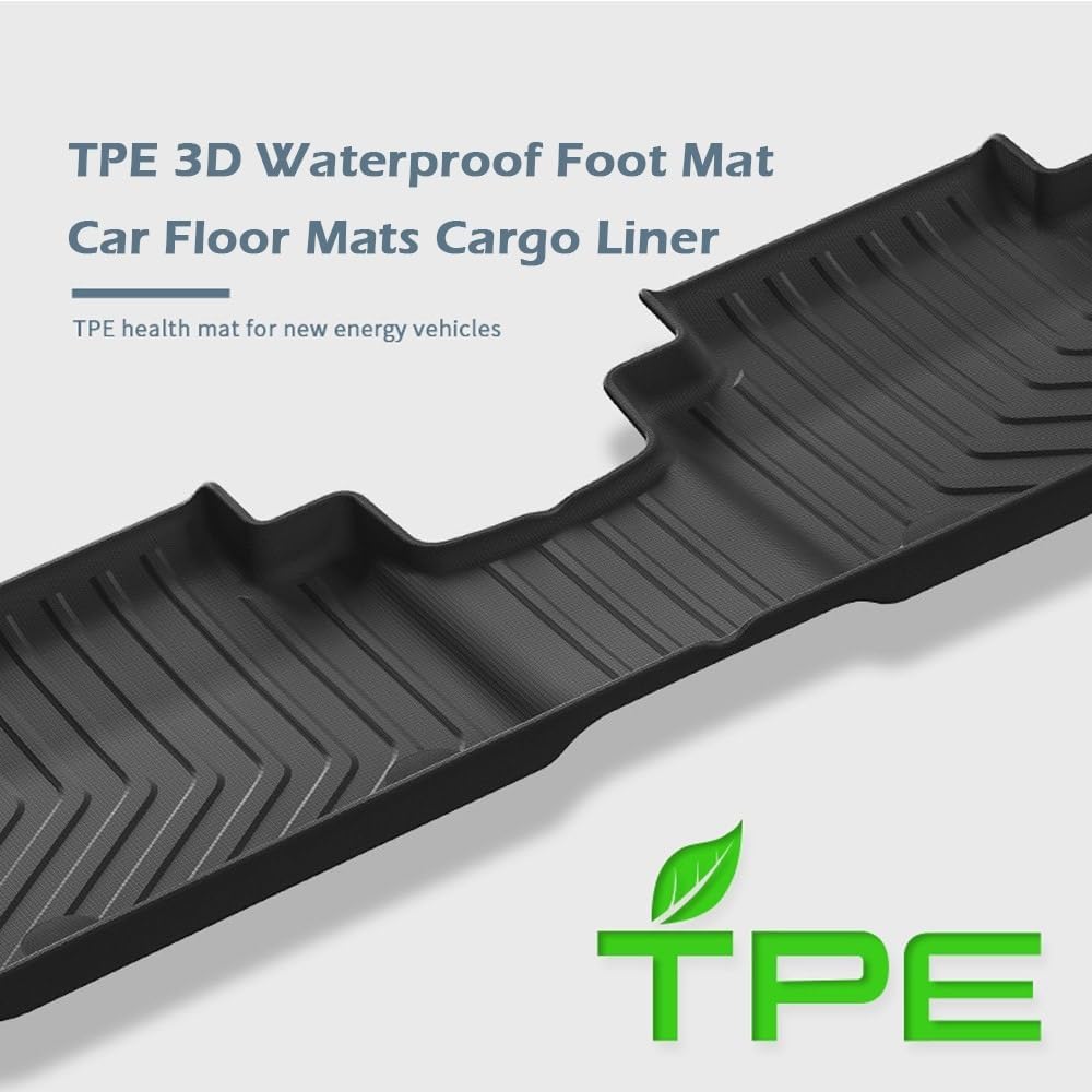 TPE 3D Car Floor Mats Cargo Liner | Compatible with Voyah Free 2021-2025,All Weather Water Resistant Floor Mats(Blanket 6pcs)