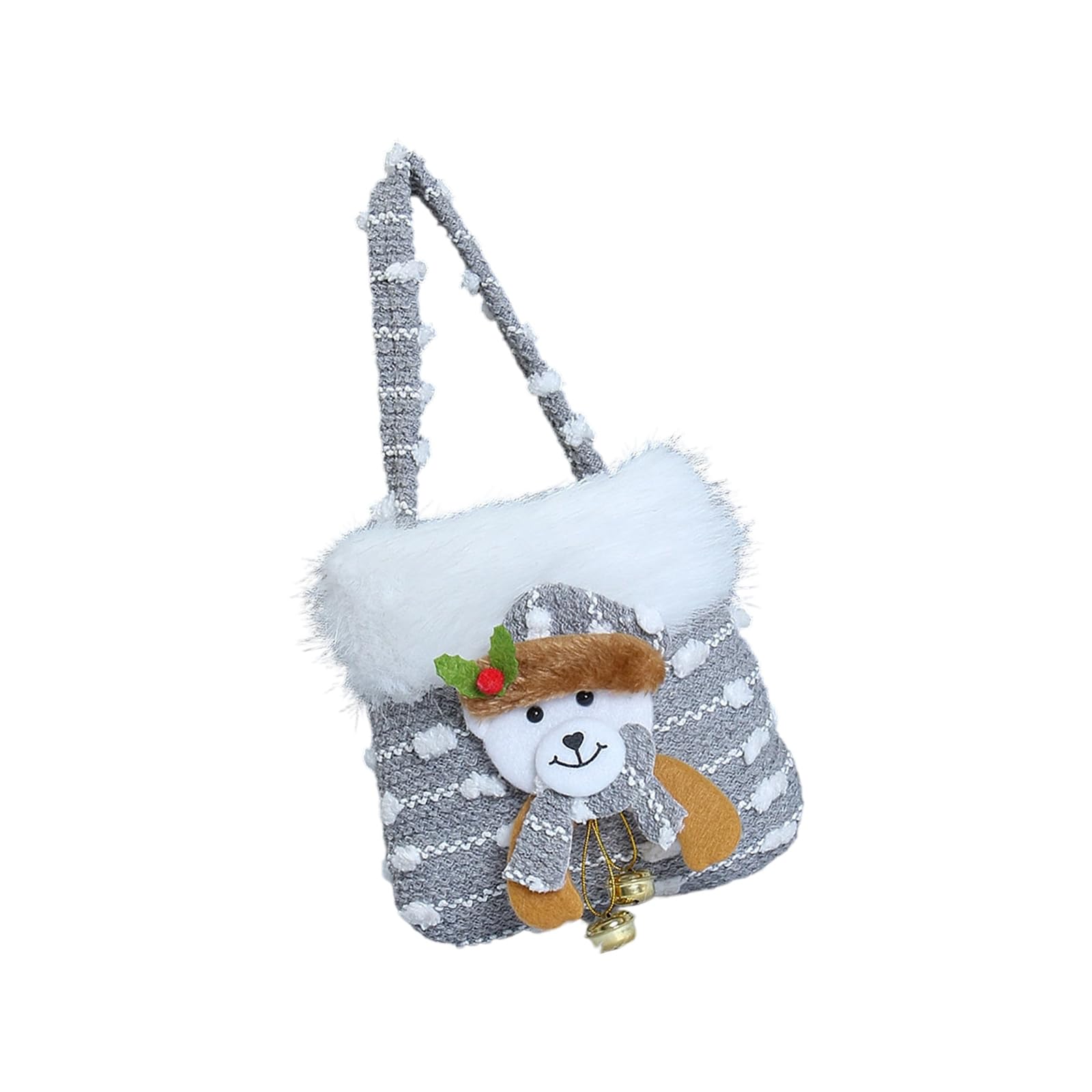 KAQNTUD Christmas Tree Gift Bag with Santa Claus Motif, Perfect for Exchanging Gifts, Sweets and Warm Wishes on Party Favours Gift Bags