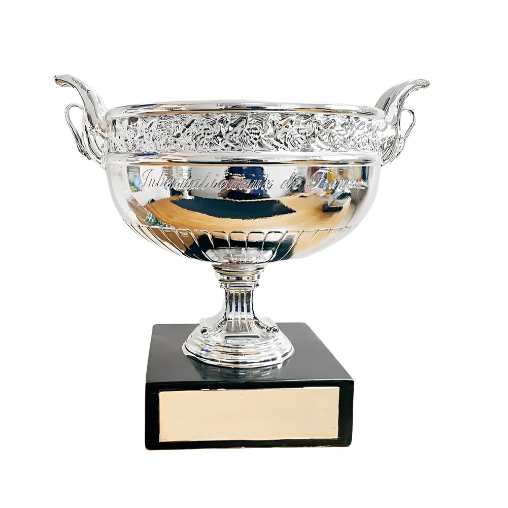 Nachbildung der French Open Herren Tennis Meisterschaft Trophäe, Grand Slam Champions Trophäen Tennis Fan Heimdekoration Sammlerstücke Display Ornamente Kunstharz