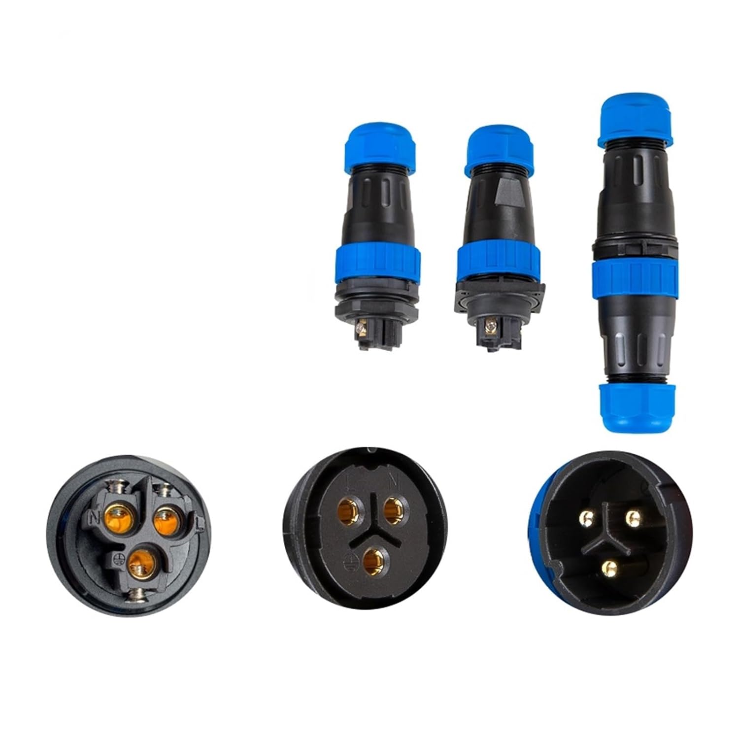 1 PCS LD Series IP68 Waterproof Connector Male Plug & Female Socket 2/3/4/5/6/7/9 Pin Panel Mount Wire Cable Connector Aviation Plug(LD28-4 45A,Docking)