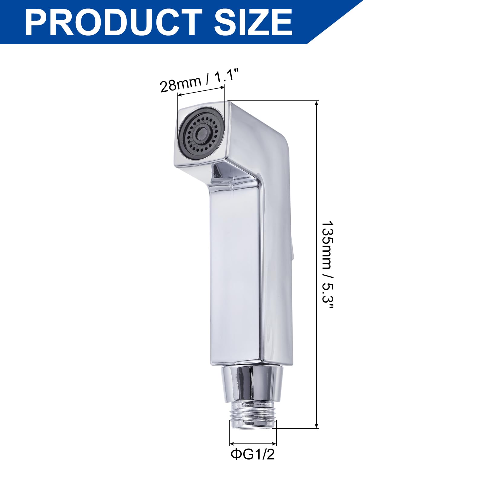 uxcell Bidet Sprayer Pressurized Handheld Bidet Sprayer for Toilet Jet Spray Bidet Attachment Bidet Toilet Sprayer Head for — view 2