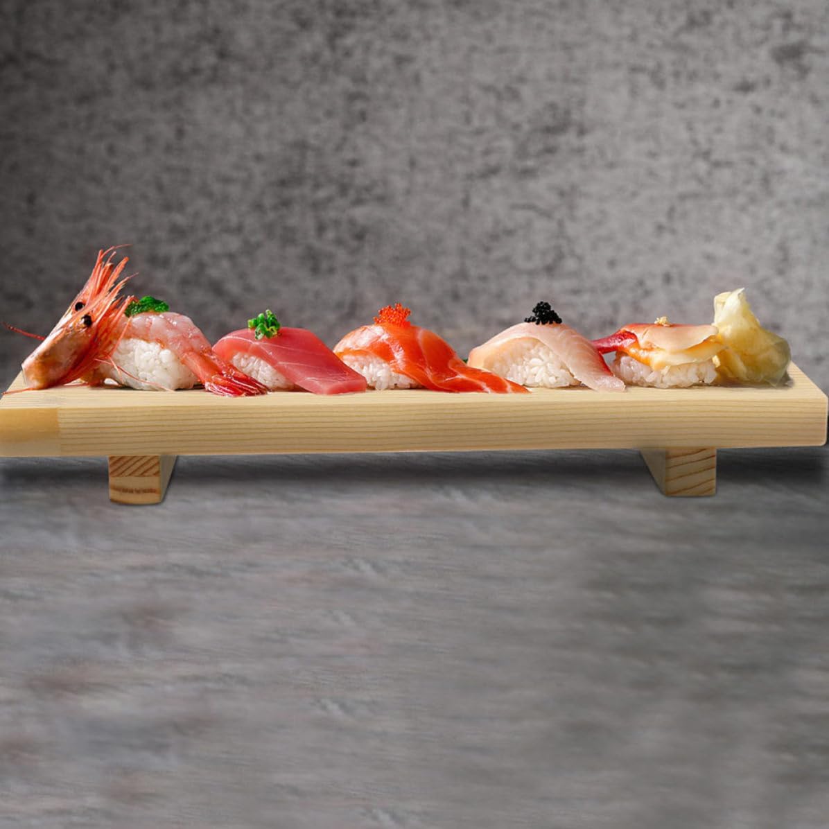 Sushi Serving Board Japanese Style Wooden 2pcs