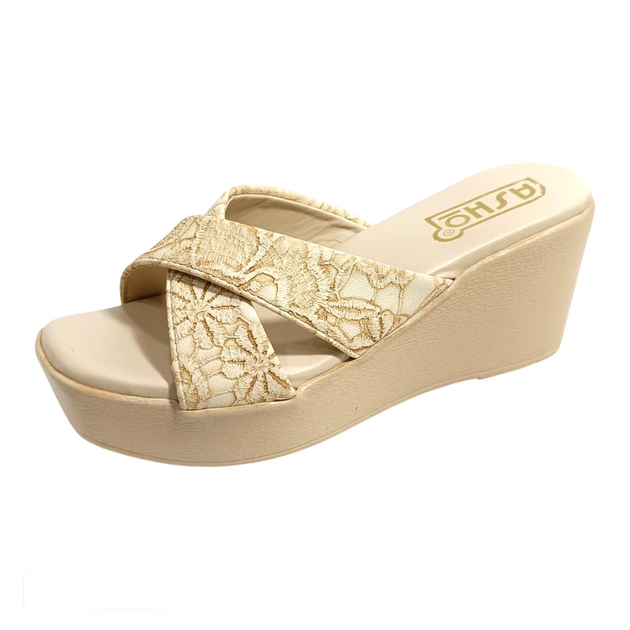 Angel Sales Cross Strap Women Casual Wedge Sandals (Beige, UK Footwear Size System, Adult, Women, Numeric, Medium, 7) (B0CWVK3LS3) Amazon Price History, Amazon Price Tracker