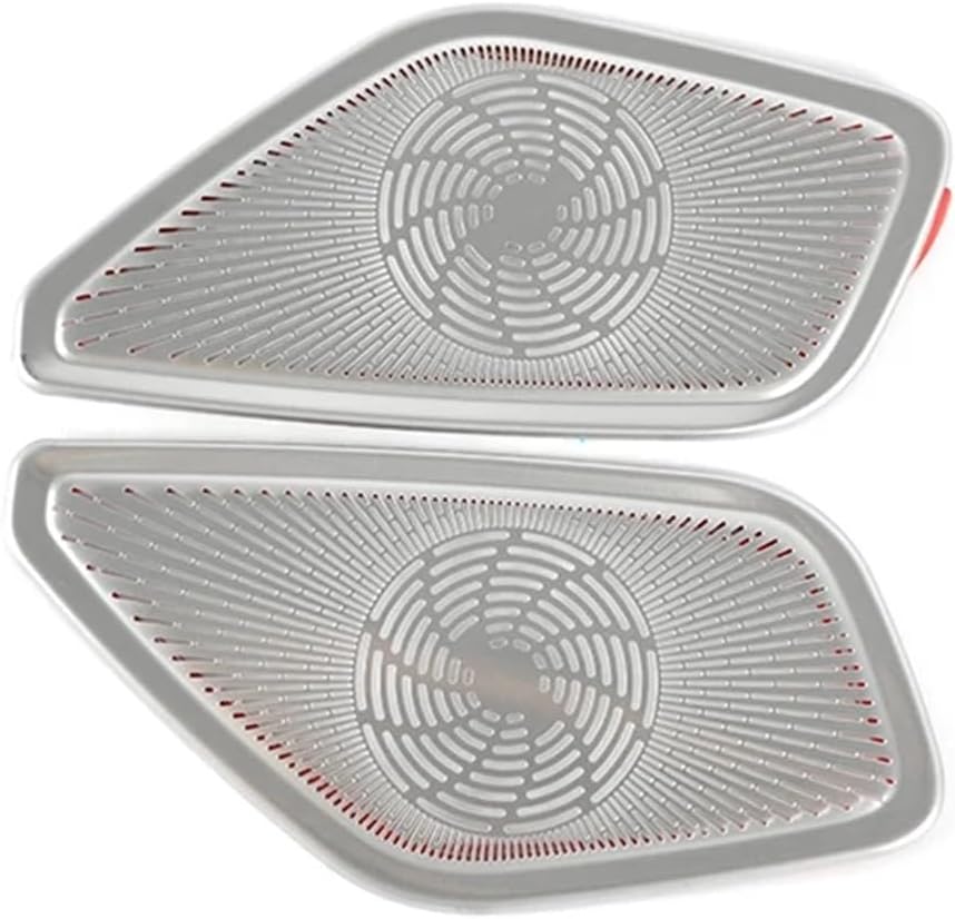 Door Speaker Panel Tweeter Grille Cover Stainless Steel Sticker Interior Car Decals Car Decoration Interior