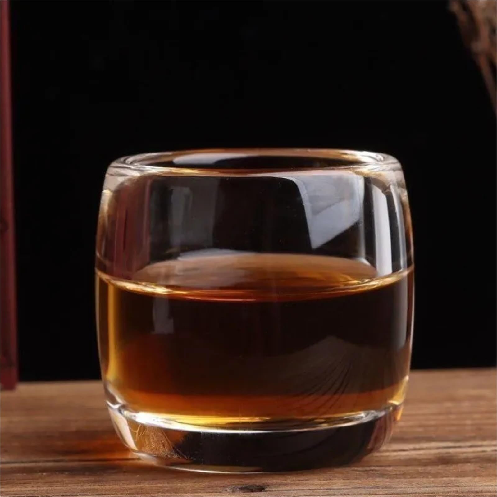 Kristallgläser 80 ml Kristall Glas Tee Tasse Verdickt Wein Tasse Transparent Master Tasse Einzelnen Tee-Set Glas Tassen Geschenke for Hochzeit(2pcs)