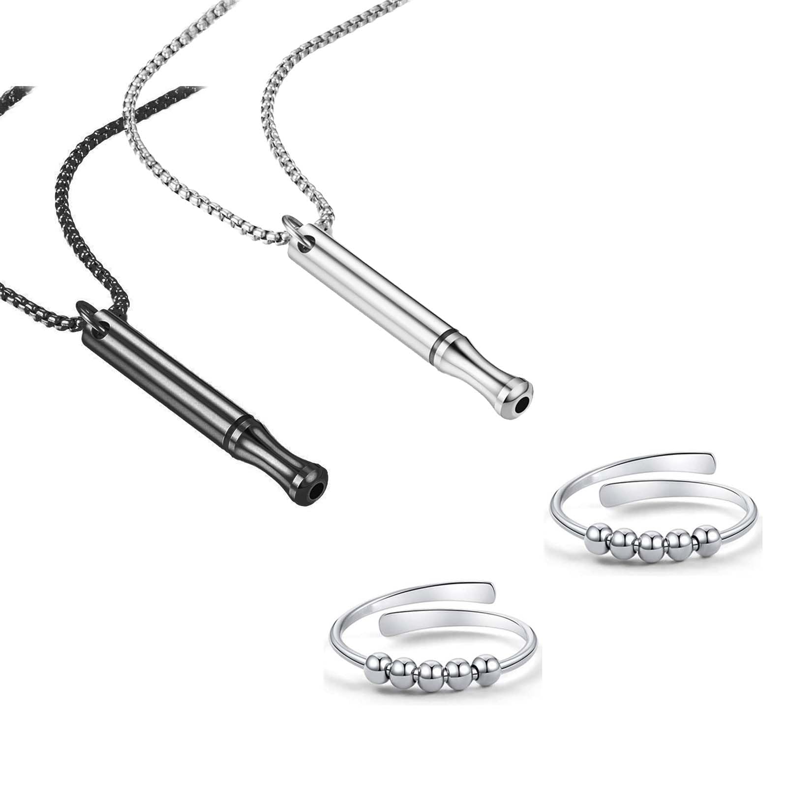 Mikovivi Achtsamkeits Atemhalskette - Meditationskette Für Angst & Stressbewältigung