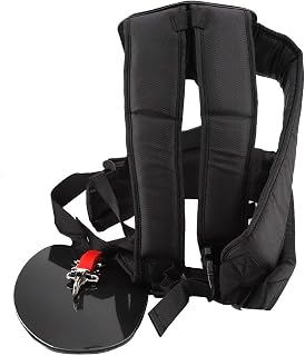 Alça para cortador – Aparador de alça de ombro com corda, aparador universal, alça de ombro dupla, cortador de nylon em forma de M para cortador de escova de jardim