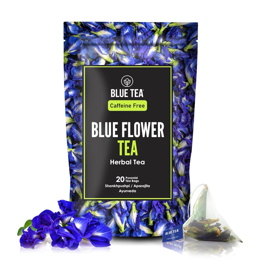 BLUE TEA - Hibiscus Tea - Classic - 50g - 80+ Cups | SKIN GLOW ENHANCING TEA, Karkade | Vitamin-C Rich | Tangy Taste - Flower Based - Herbal Tea - Gluten Free | Pet Jar Pack — view 24