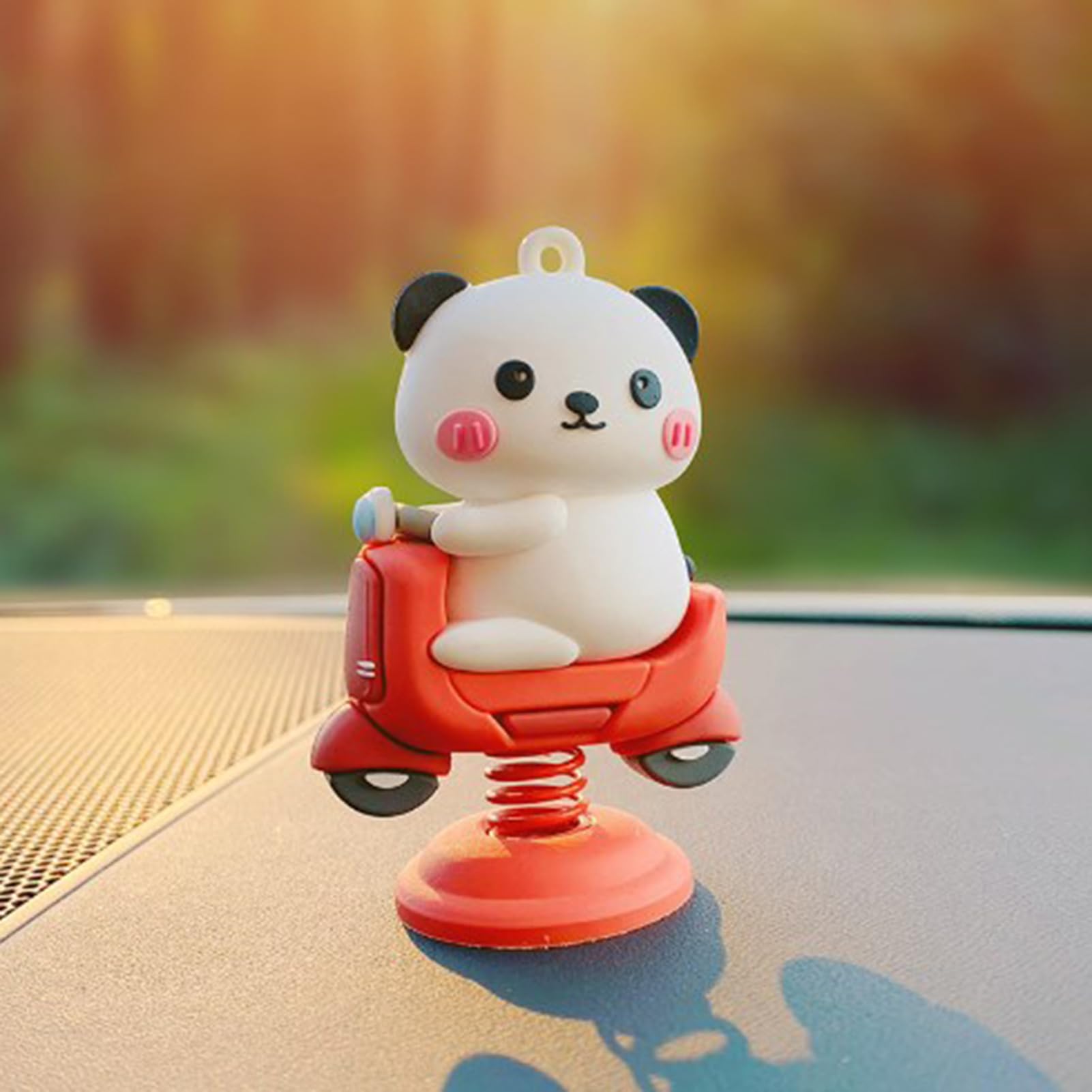 F Fityle Decorazione per auto, gatto, decorazione per auto, animale, decorazione per cruscotto, decorazione per auto, testa oscillante, gatto, bambola giocattolo, figura animale, oscillazione