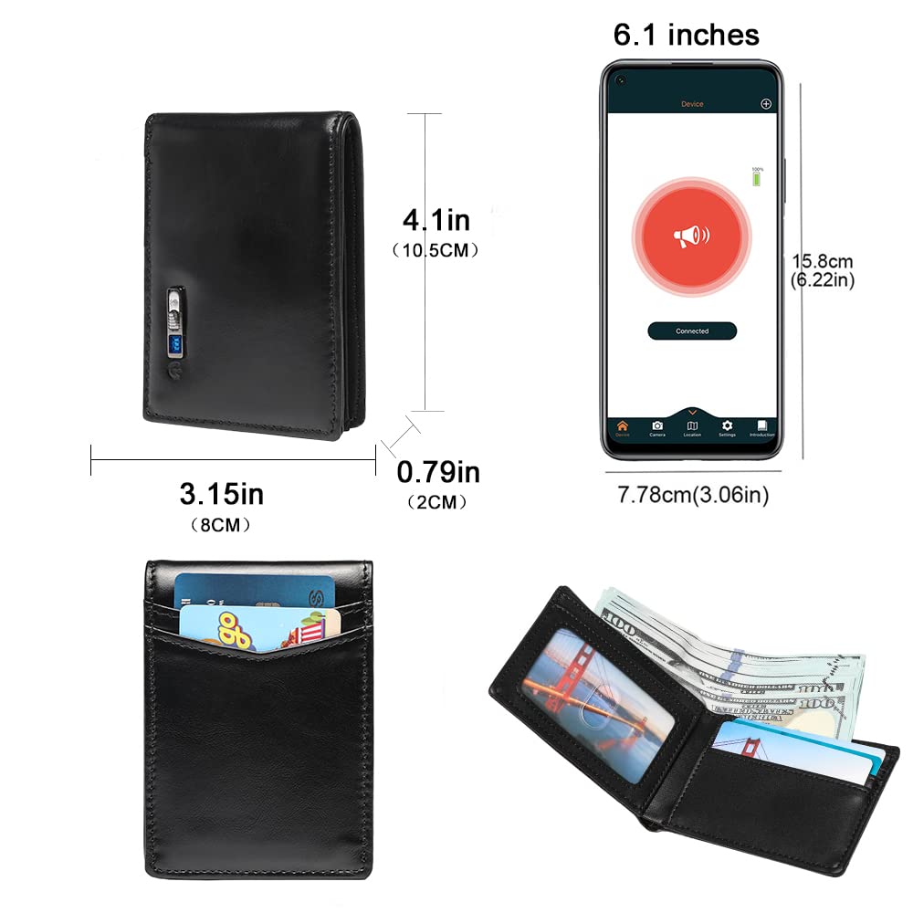 Amazon.com: 1Pc Tracker Wallet for Men, GPS Tracker Card Holder