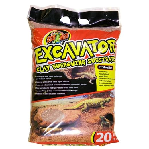 Zoo Med Excavator Clay Burrowing Reptile Substrate 20 lb Bag - Pack of 3