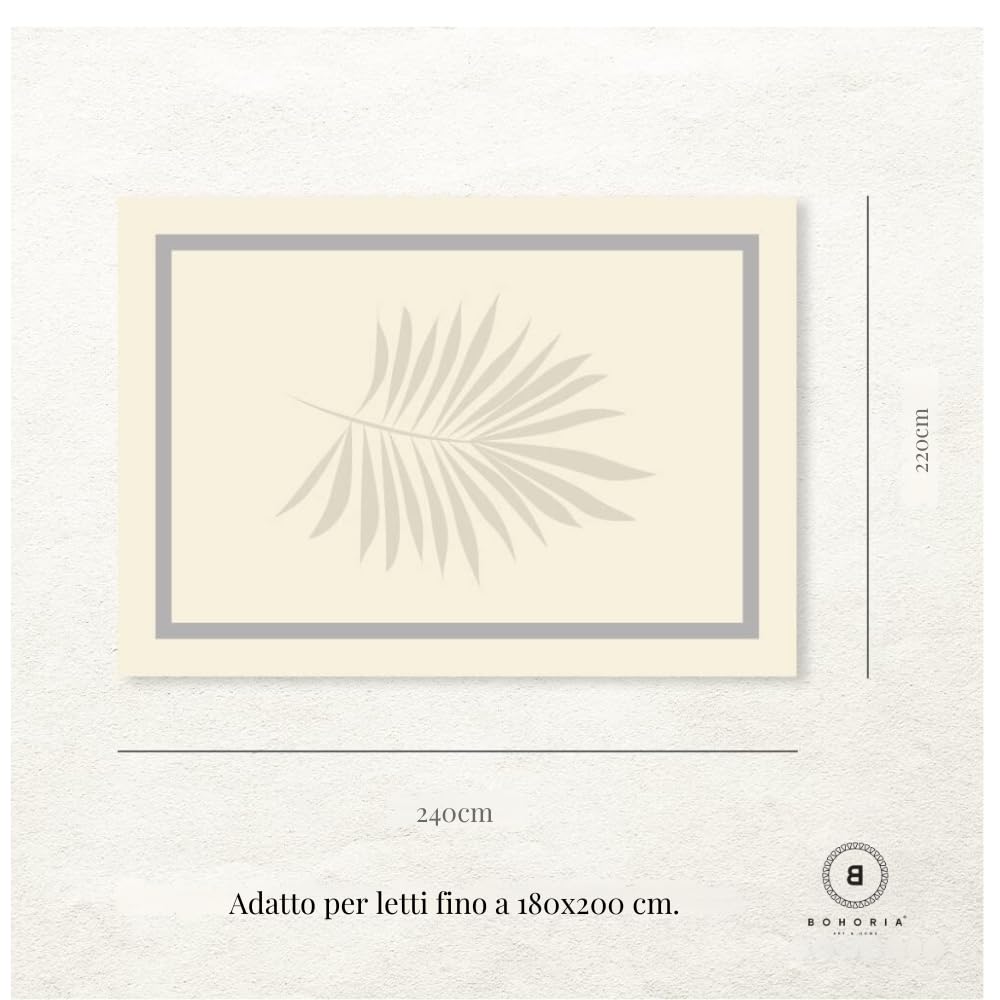 BOHORIA® - Copriletto di alta qualità, 220 x 240 cm, 100% cotone, con certificazione Oeko-Tex®, reversibile, texture stile waffel, extra grande (The Urban Loft) (Sepia)