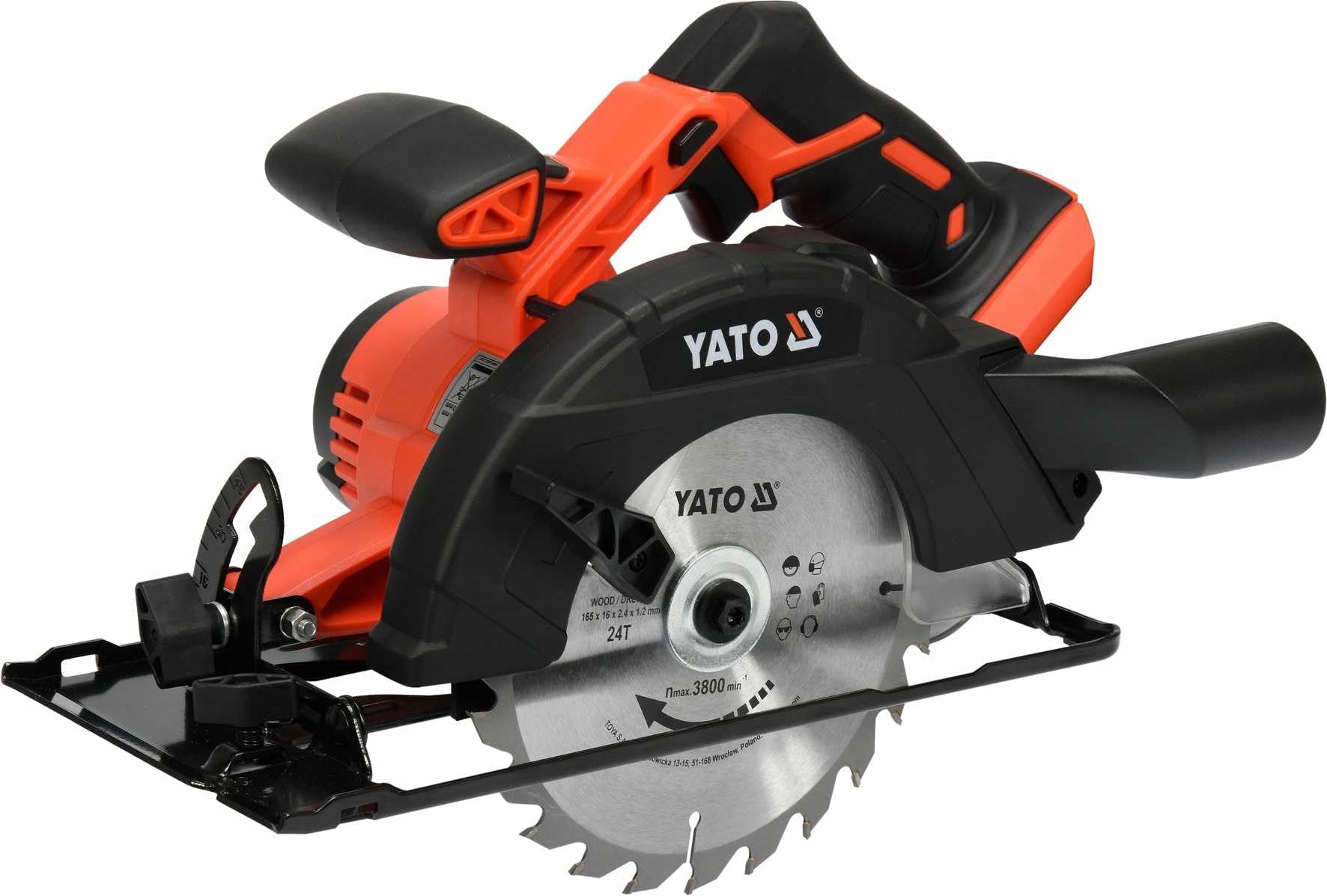 YATO Sierra circular manual YT-82811 2,4 mm 165 mm caja