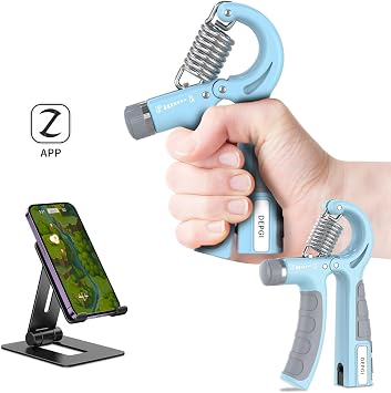 DEPGI Smart Grip Strength Trainer with App, Digital Hand Gripper with 10-130LB Resistance for Muscle Building & Injury Recovery(2 Pack)