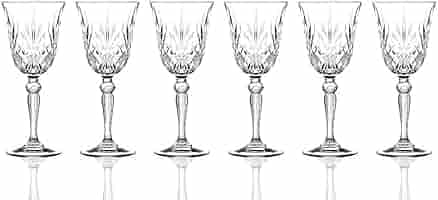 Amazon.com | Lorenzo RCR Crystal Collection Water Glass Set Lorren 