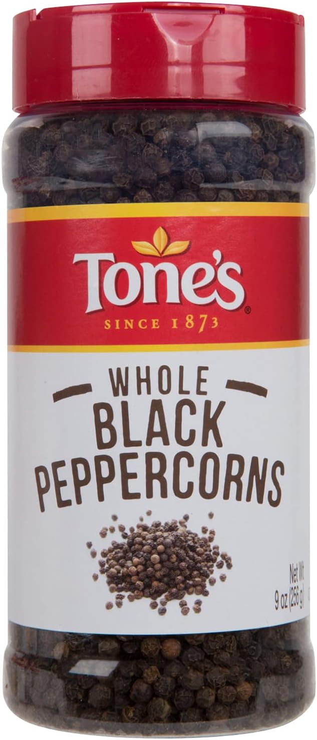 Tone's Whole Black Peppercorns, 9 Ounce Grocery