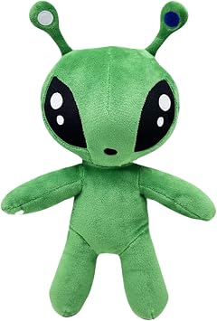 Cute Green Alien Plush, Stuffed Figure Pillow for Home Room Decoration Gifts for Men and Women Birthday Halloween Christmas