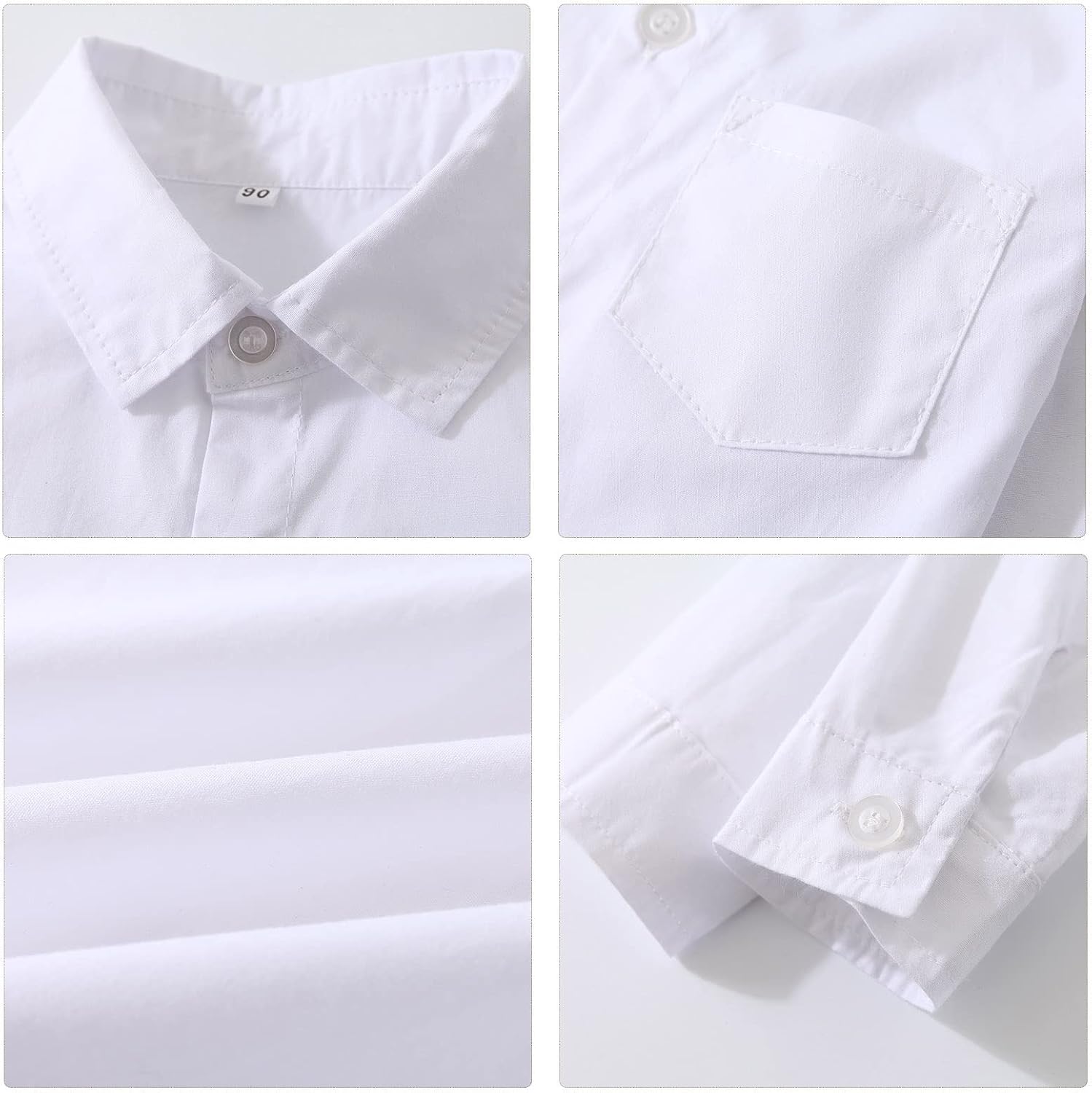 Boys Gentleman Suits Toddler Kids Wedding Outfit Clothes 4 Pieces Dress Shirt & Pants & Vest Set with Bowtie, 2-8 Years