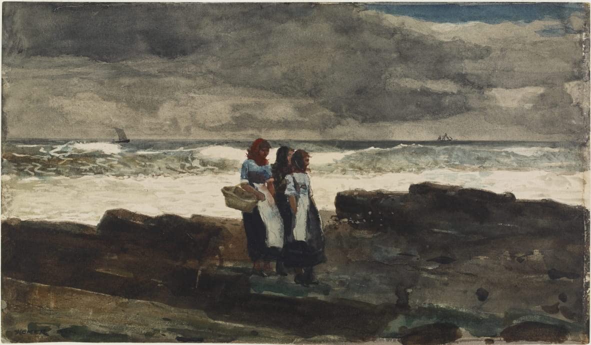 Affiche Toile Soleil et nuages Winslow Homer pour décoration de salon chic