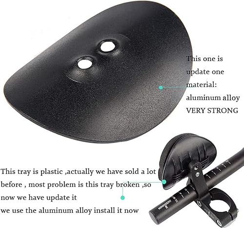 Miniatura 4 de Aero Bars, manillares de reposabrazos de bicicleta TT barra de descanso de aleación de aluminio negro para bicicleta de carretera de montaña