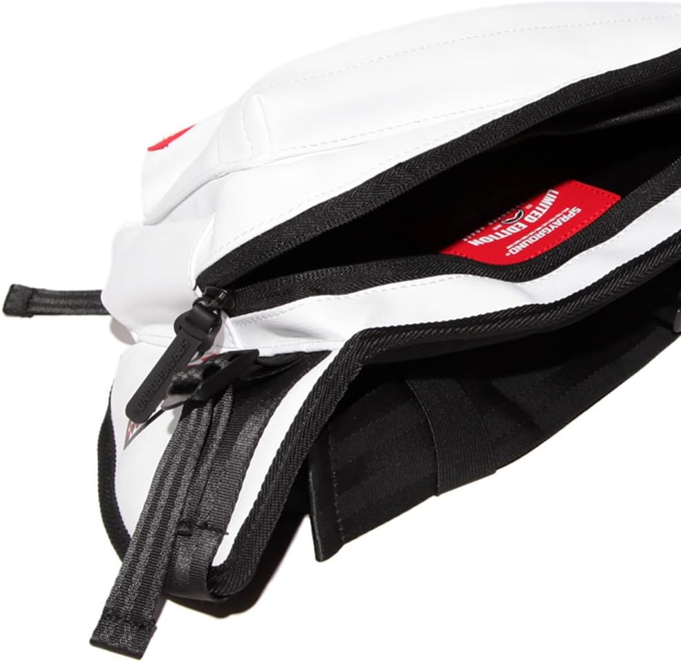 Amazon.com: Sprayground Transporter Crossbody Bolsa | Blanco (910b1698nsz)  : Deportes y Actividades al Aire Libre