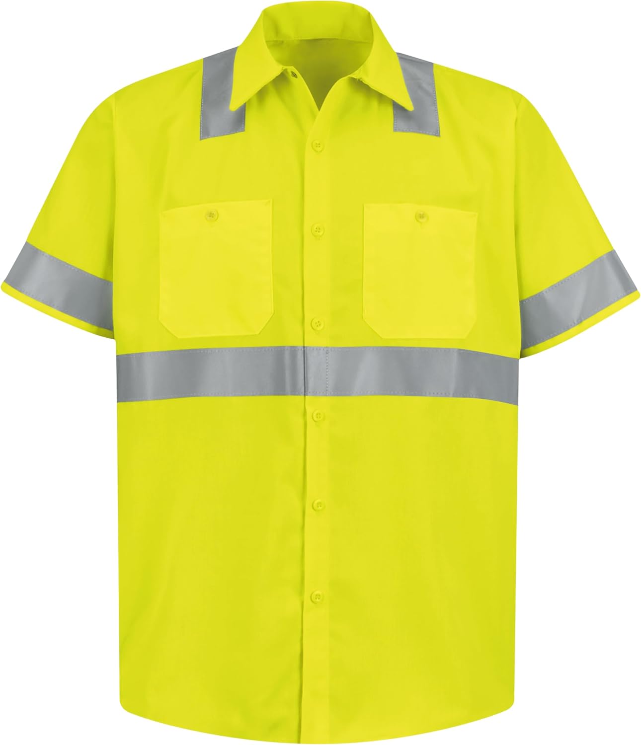 Red Kap Men's Hi Visibility Class 2 Level 2 Work Shirt