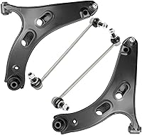 Vista 206 de Detroit Axle - 4 brazos de control traseros para Ford C-Max Focus Mazda 3 5 Volvo C30 C70 S40 V50, 4 brazos de control superior e inferior