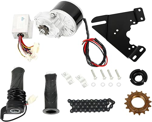 Kit de motor de bicicleta eléctrica de 24 V 250 W, kit de conversión de bicicleta eléctrica, reequipamiento de motor de bicicleta con controlador de