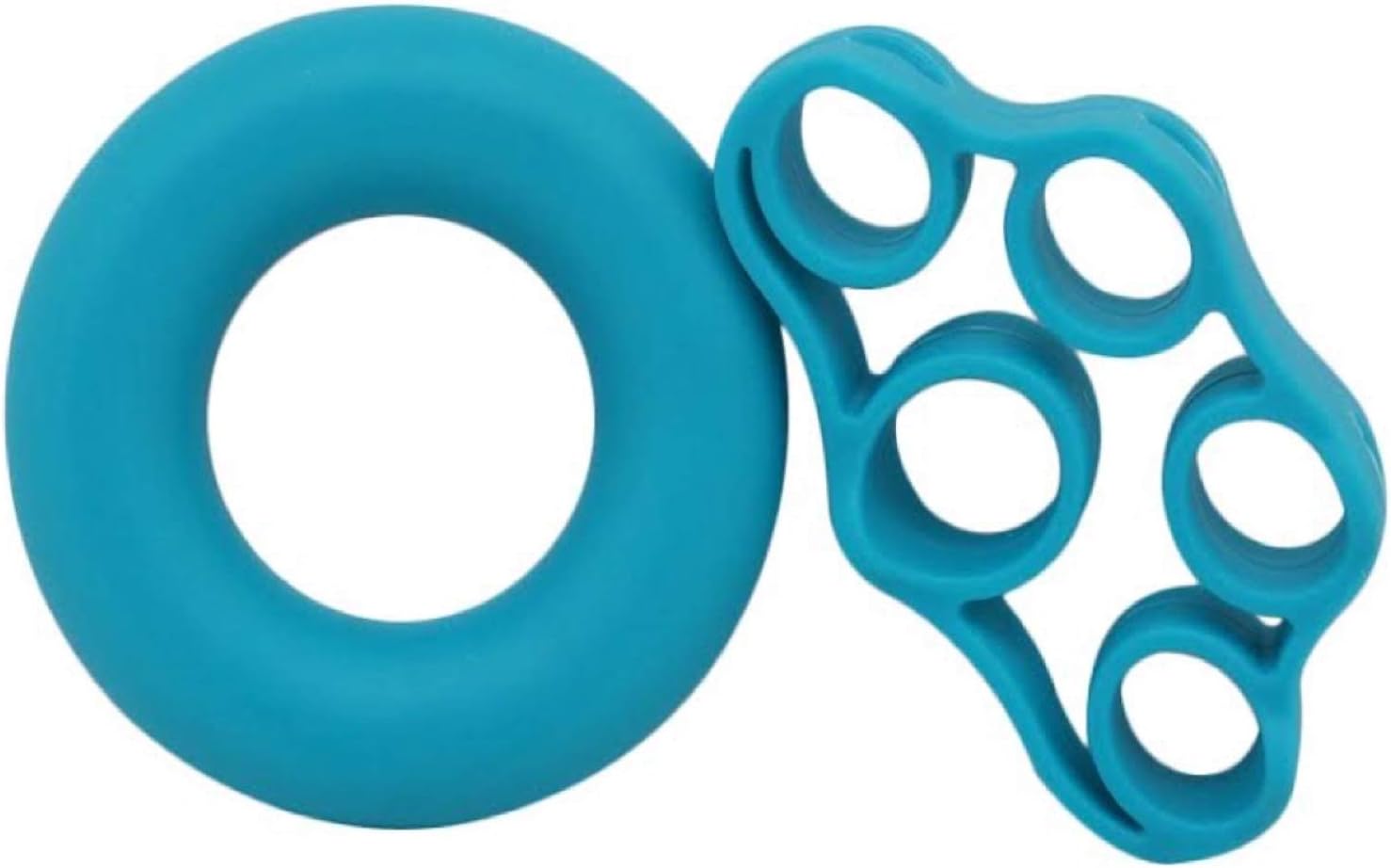 Diamond Finger Stretcher & Hand Grip Strengthener (Pack of 2) - Strengthens Fingers, Wrists and Forearms - Best for Climbing, Golf & Tennis Grip Power, Hand Therapy and Restore Strength, Blue Medium
