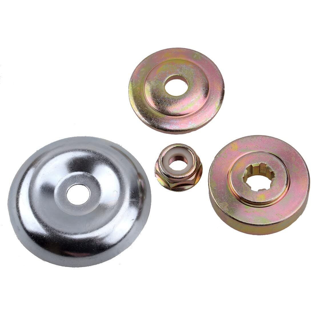 Grass Cutter Machine Gasoline 1set Nut Fixing Kit Tools Replacement Metal Gearbox Blade Accessories for Lawn Mower Trimmer Brush Cutter Trimmer Adapter Kit