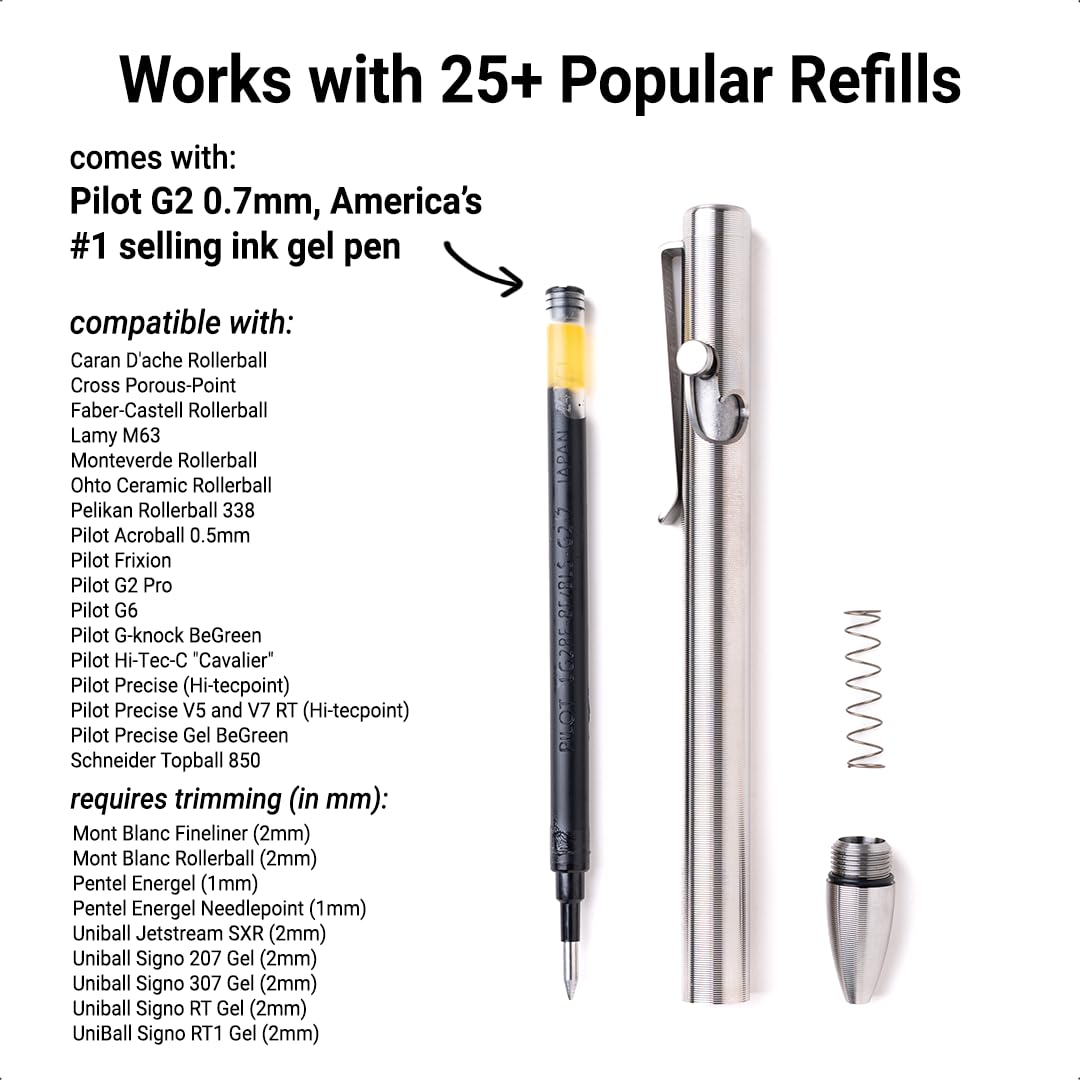 【Tactile Turn】ジルコニウム スタンダードサイズ ボルトアクション Bolt Action Pen – Tactile Turn