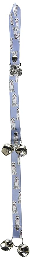 Poochie-Bells Housetraining Dog Doorbell, Breed-Specific Design (12 Breeds Available) (Husky)