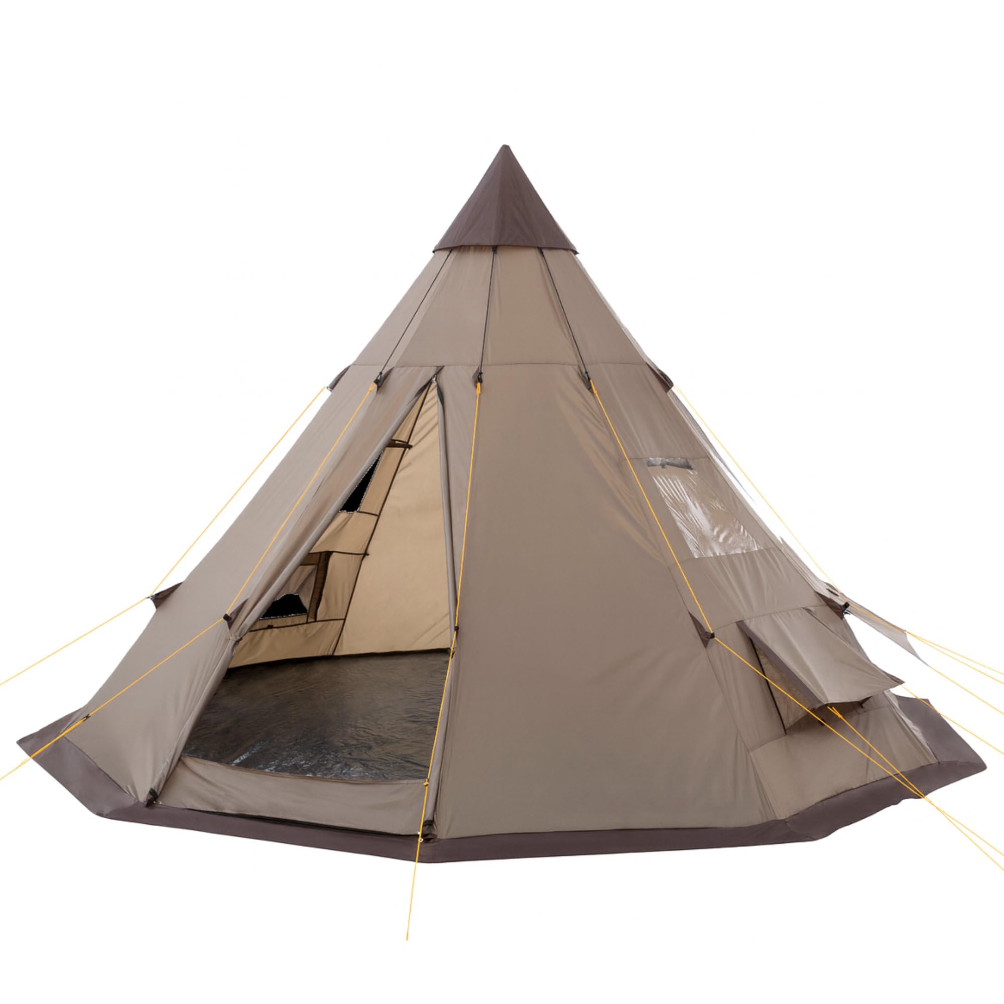 CampFeuer Tipi Tent Spirit For 4 People Indian Camping, Hiking, 3000 Mm Water Column Ridge Tent Pyramid 1716023157