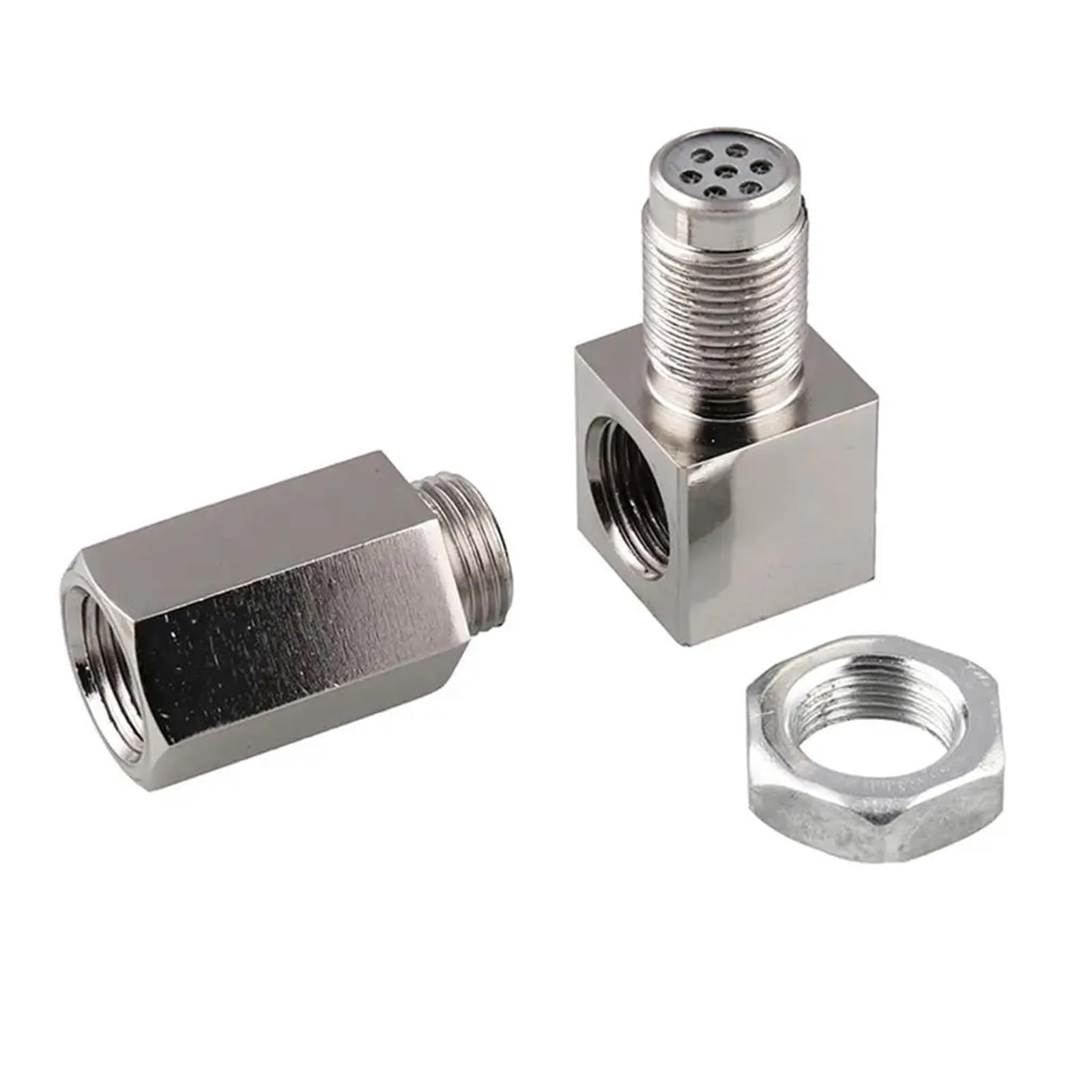 katalizatory spalin 90 Deg Sensor Spacer Engine Light Check Bung Mini Catalytic Converter Fit For O3