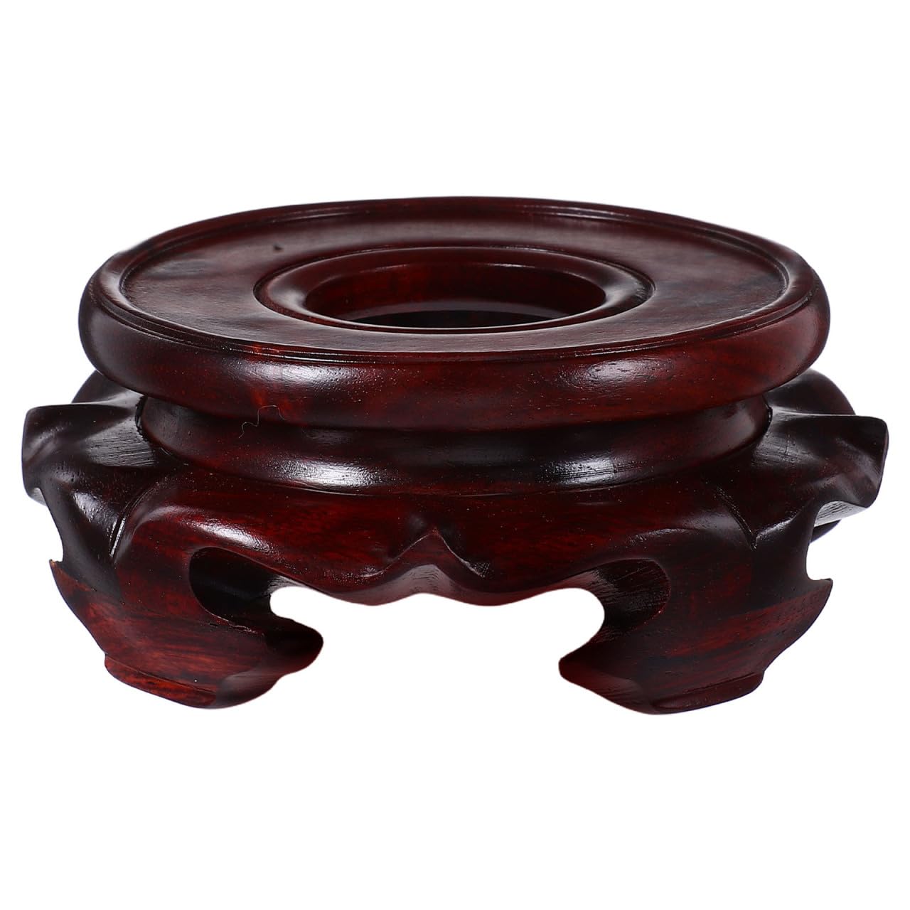 Amazon.co.jp: OUNONA 水晶玉 台座 木製 クリスタルボール