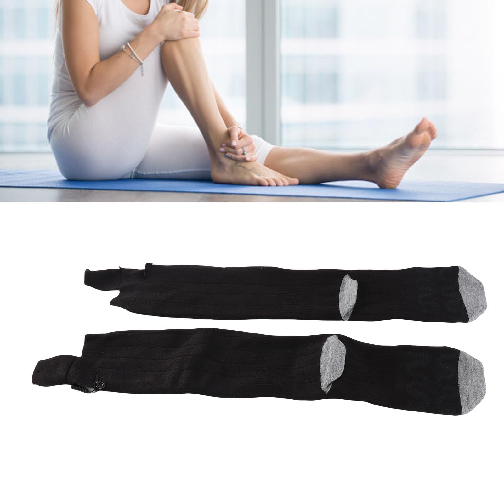 Chaussettes chauffantes pour homme et femme, 4000 mAh, avec batterie rechargeable, pour cyclisme, moto, ski, camping, randonnée
