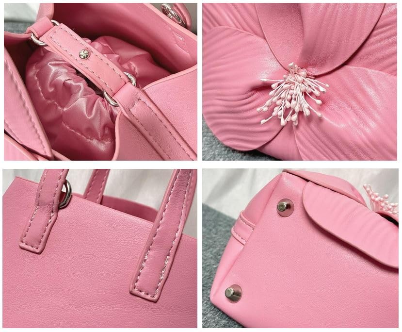 Mini Flower Evening Bags Floral Clutch Purse for Women PU Leather Tote Crossbody Handbags with Chain Wedding Party Prom4